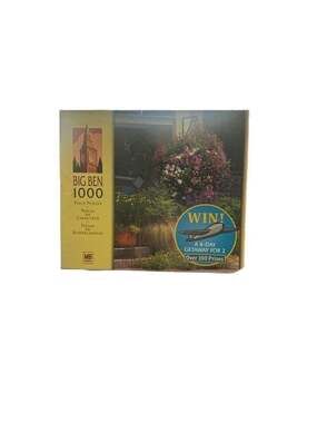 Big Ben 1000 Piece Jigsaw Puzzle Front Door Floral Flowers MB Puzzle